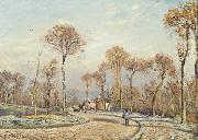 Camille Pissarro The Road to Versailles Sweden oil painting artist